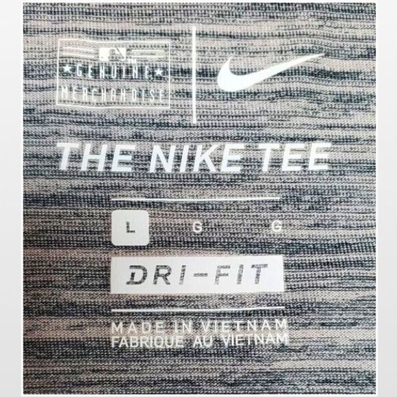 Nike Top Mens Large MLB Detroit Det. Tigers Grey Raglan Baseball - Picture 12 of 14